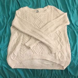 Cream Cable knit sweater